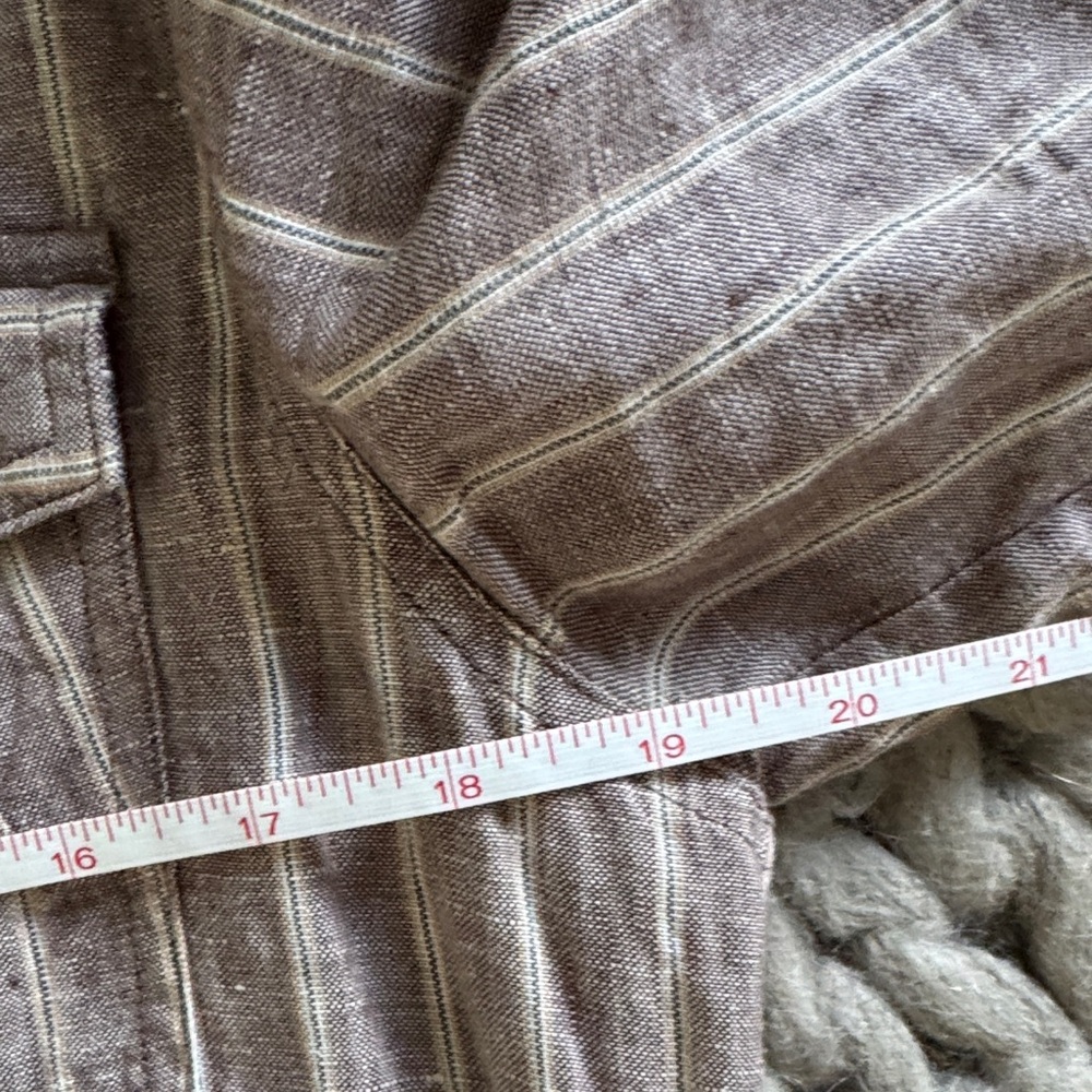 Tommy Bahama Lavender /Grey Stripe Linen Tunic Dress - Picture 8 of 8
